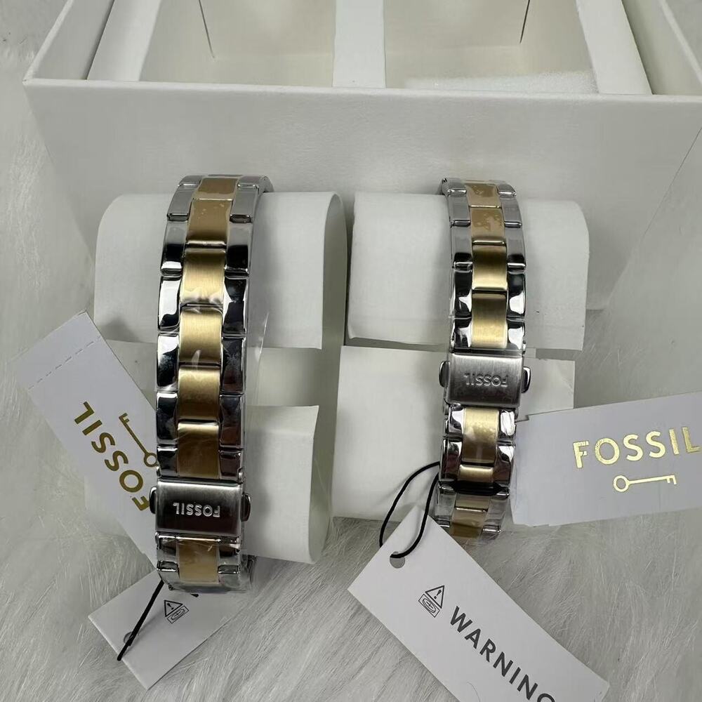 Fossil White Dial His and Hers Multifunction Two-… - image 3